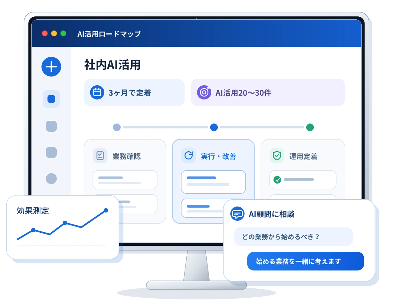 AI活用ロードマップの画面イメージ